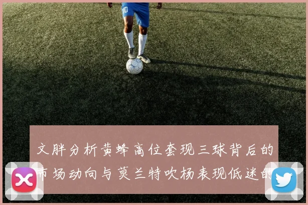 文胖分析黄蜂高位套现三球背后的市场动向与莫兰特吹杨表现低迷的影响